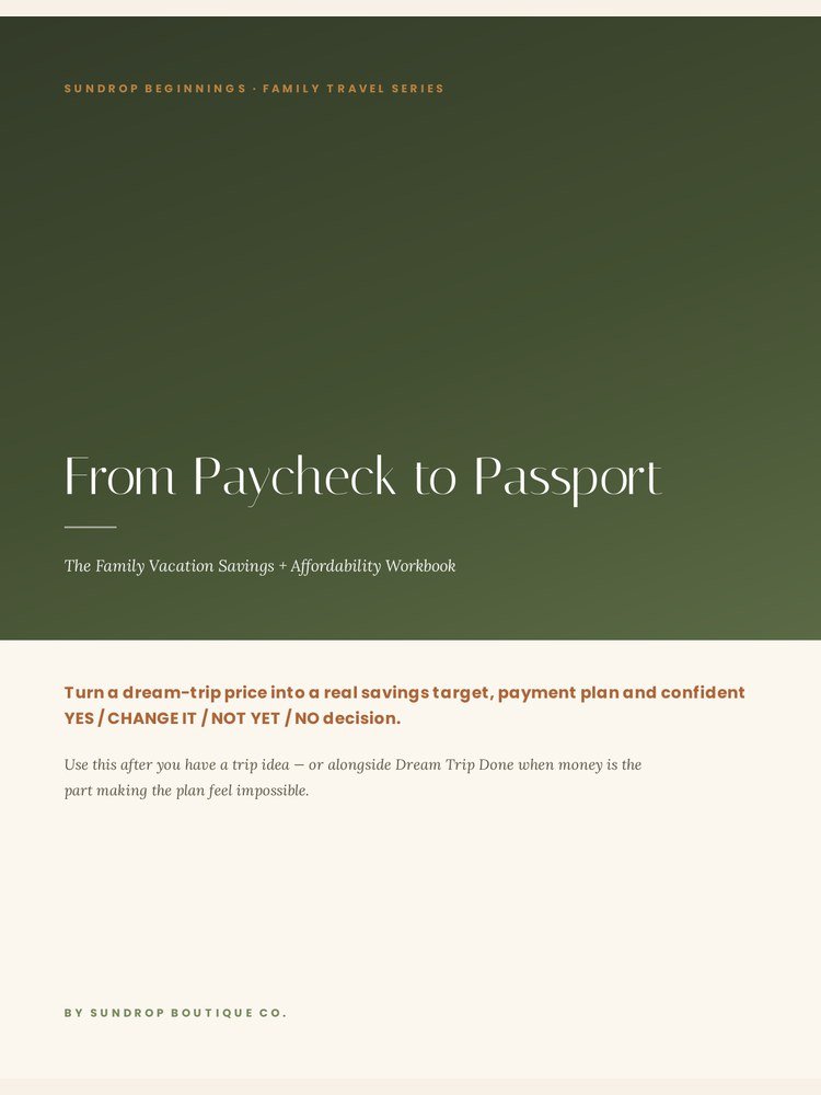 From Paycheck to Passport cover