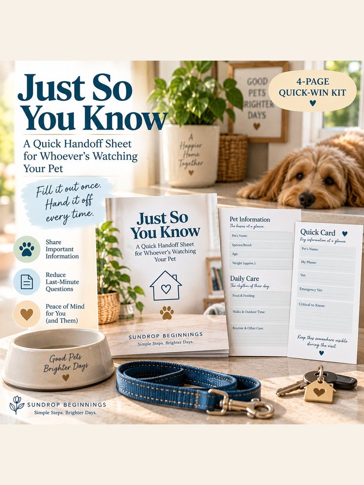 Just So You Know cover