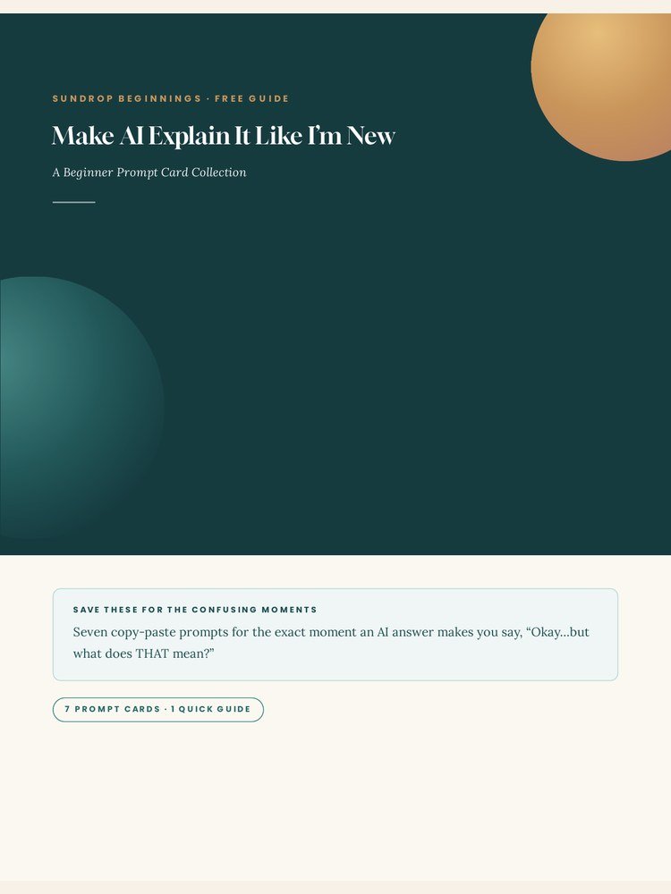 Make AI Explain It Like I'm New cover