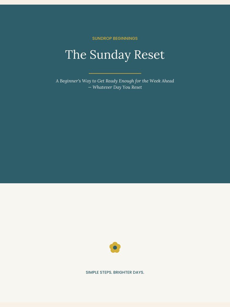 The Sunday Reset cover