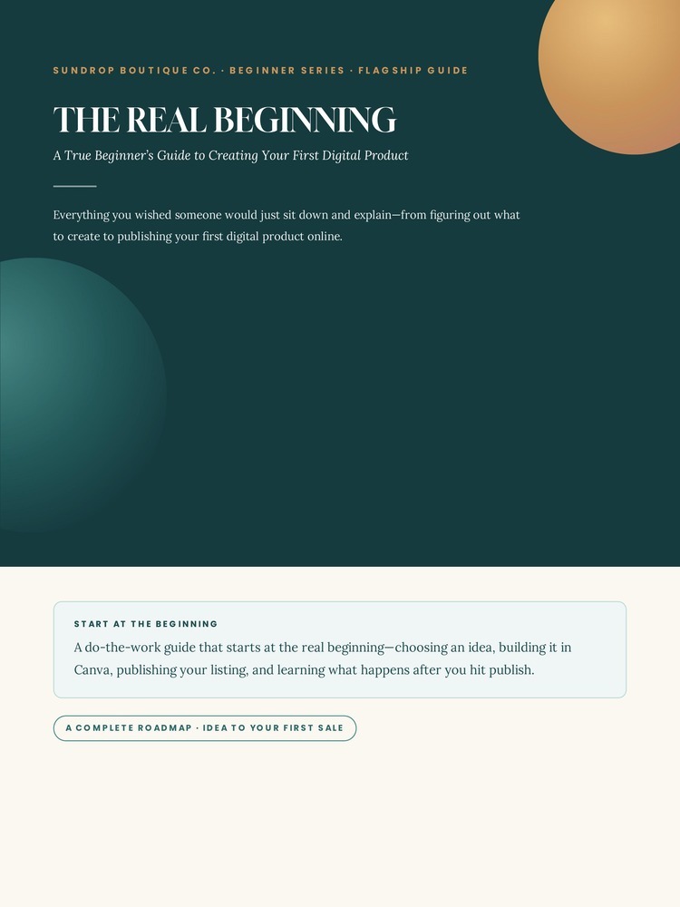 The Real Beginning preview
