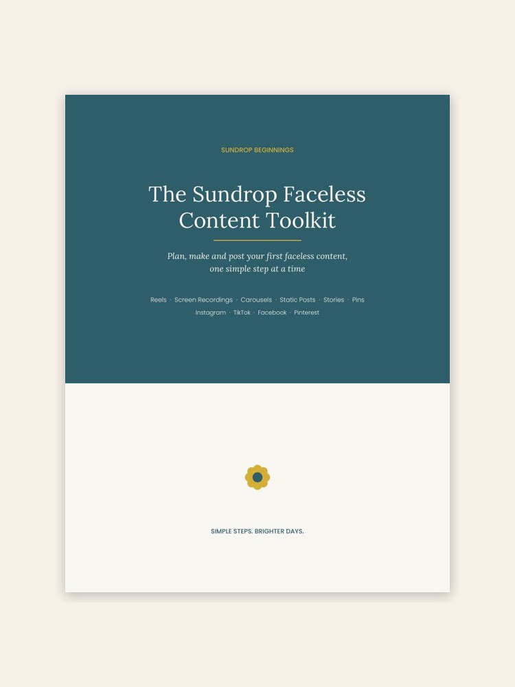 The Sundrop Faceless Content Toolkit cover